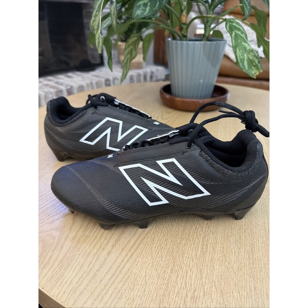 New Balance Burn X4 Mens Size 7 2E Black Lacrosse Cleats BURNLB4